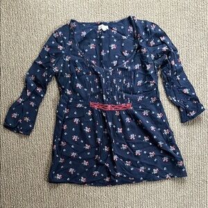 Aerie Floral Navy Top